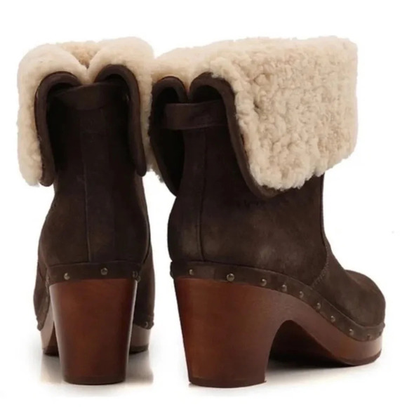 UGG Lynea Brown Suede Boot 9 - Picture 3 of 13